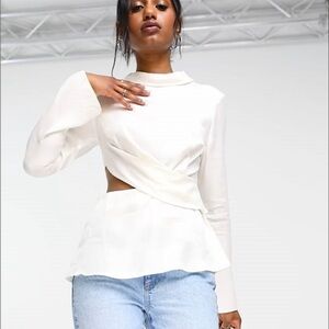 Top shop cutout blouse